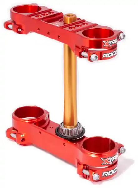 Preiswert Xtrig ROCS tech Gabelbrücke Gas-Gas 18-20 / Rieju 21-26 offset 22,5 rot