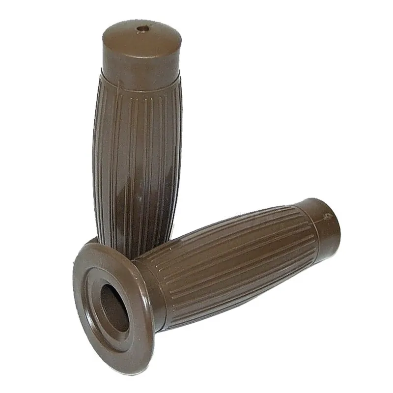 Lenkergriffe PVC Griffe dunkelbraun 130 mm - 22+24 mm Mofa Moped Preisknaller