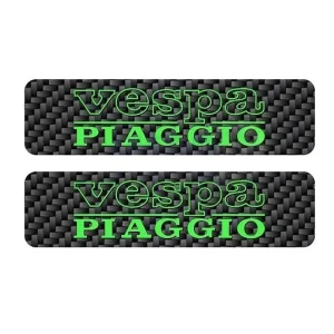 2x Ciao Schriftzug Sticker Tankaufkleber Carbonoptik grün 115x30 mm Finale Aktion
