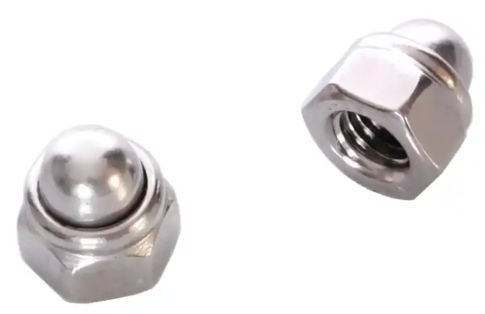 2 x Hutmutter M6 Edelstahl DIN 986 V2A selbstsichernd Mofa Moped Preisreduziert