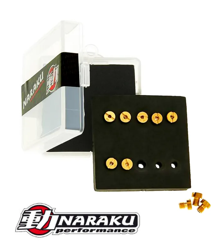 Vergaser Düsensatz Naraku Abstimmsatz M6 für Dellorto PHBG 10-teilig 70-88 Neue Ware